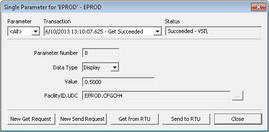 Single Parameter Data Group